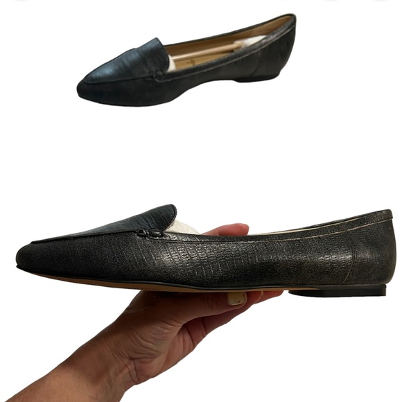 NWOB Trotters Ember Pointy Toe Chic Slip On Loafer Sz 11N Charcoal Gray summer - Picture 6 of 13